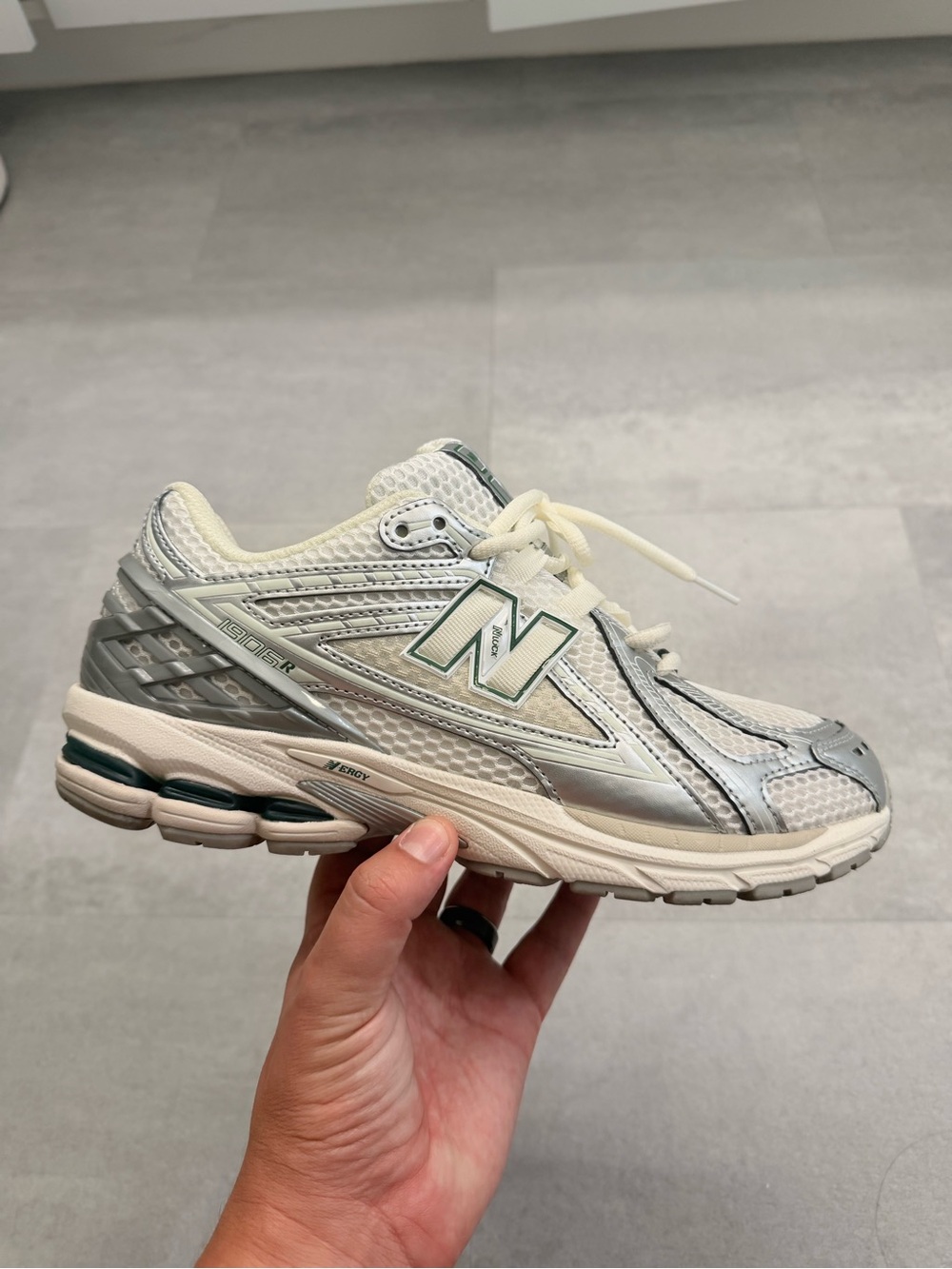 New Balance 1906r Neutral Running Sneaker in Light Cream/Gray